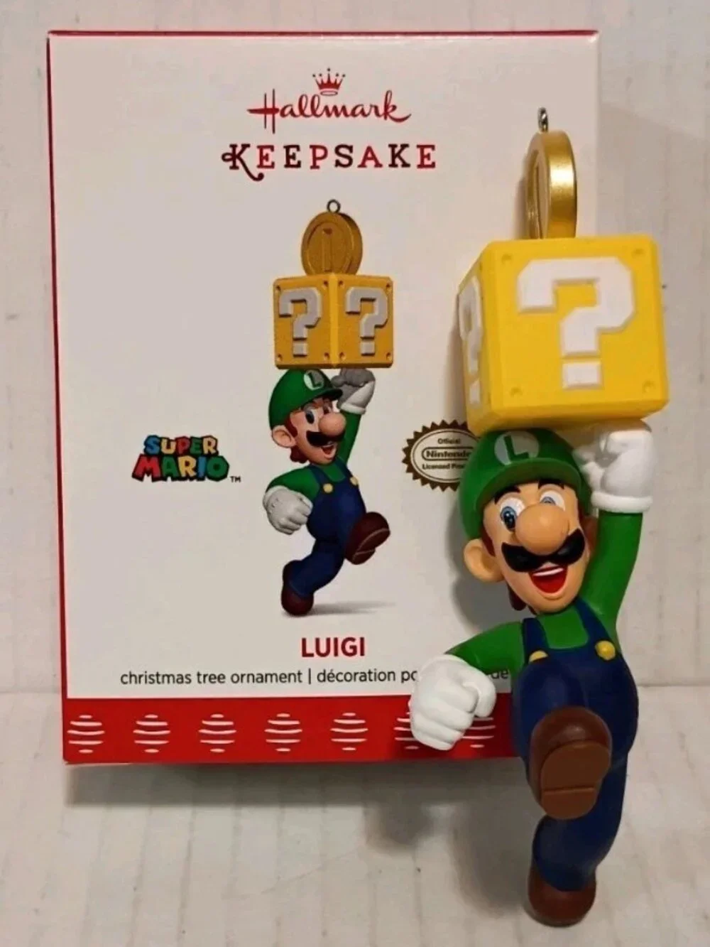 2017 HALLMARK KEEPSAKE SUPER MARIO LUIGI LIMITED ORNAMENT - NEW! IN BOX